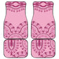 Afro Breast Cancer Awareness Dashiki Car Mats Glamorous Pink - African Pride