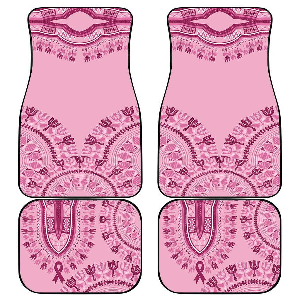 Afro Breast Cancer Awareness Dashiki Car Mats Glamorous Pink - African Pride