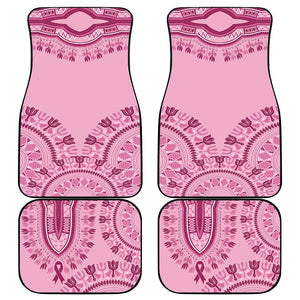 Afro Breast Cancer Awareness Dashiki Car Mats Glamorous Pink - African Pride