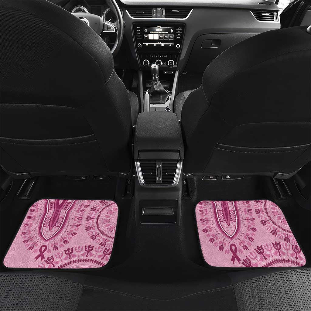 Afro Breast Cancer Awareness Dashiki Car Mats Glamorous Pink - African Pride