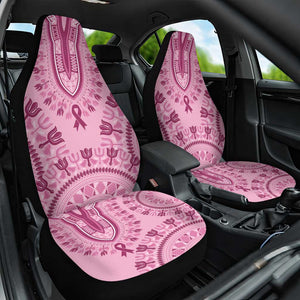 Afro Breast Cancer Awareness Dashiki Car Seat Cover Glamorous Pink - African Pride