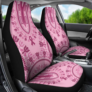 Afro Breast Cancer Awareness Dashiki Car Seat Cover Glamorous Pink - African Pride