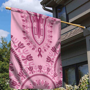 Afro Breast Cancer Awareness Dashiki Garden Flag Glamorous Pink - African Pride