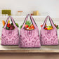 Afro Breast Cancer Awareness Dashiki Grocery Bag Glamorous Pink - African Pride