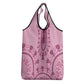 Afro Breast Cancer Awareness Dashiki Grocery Bag Glamorous Pink - African Pride