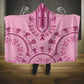 Afro Breast Cancer Awareness Dashiki Hooded Blanket Glamorous Pink - African Pride