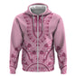 Afro Breast Cancer Awareness Dashiki Hoodie Glamorous Pink - African Pride