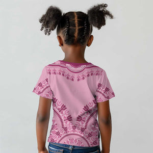 Afro Breast Cancer Awareness Dashiki Kid T shirt Glamorous Pink - African Pride