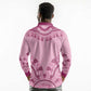 Afro Breast Cancer Awareness Dashiki Long Sleeve Polo Shirt Glamorous Pink - African Pride