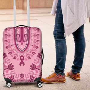 Afro Breast Cancer Awareness Dashiki Luggage Cover Glamorous Pink - African Pride