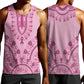 Afro Breast Cancer Awareness Dashiki Men Tank Top Glamorous Pink - African Pride