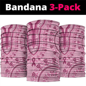 Afro Breast Cancer Awareness Dashiki Neck Gaiter Glamorous Pink - African Pride