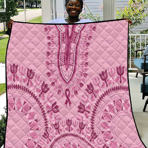 Afro Breast Cancer Awareness Dashiki Quilt Glamorous Pink - African Pride