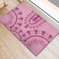 Afro Breast Cancer Awareness Dashiki Rubber Doormat Glamorous Pink - African Pride