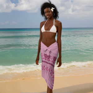 Afro Breast Cancer Awareness Dashiki Sarong Glamorous Pink - African Pride