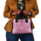 Afro Breast Cancer Awareness Dashiki Shoulder Handbag Glamorous Pink - African Pride