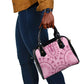 Afro Breast Cancer Awareness Dashiki Shoulder Handbag Glamorous Pink - African Pride