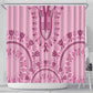 Afro Breast Cancer Awareness Dashiki Shower Curtain Glamorous Pink - African Pride