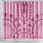 Afro Breast Cancer Awareness Dashiki Shower Curtain Glamorous Pink - African Pride