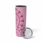 Afro Breast Cancer Awareness Dashiki Skinny Tumbler Glamorous Pink - African Pride