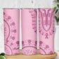 Afro Breast Cancer Awareness Dashiki Skinny Tumbler Glamorous Pink - African Pride