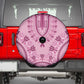 Afro Breast Cancer Awareness Dashiki Spare Tire Cover Glamorous Pink - African Pride