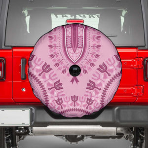 Afro Breast Cancer Awareness Dashiki Spare Tire Cover Glamorous Pink - African Pride