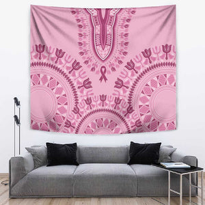 Afro Breast Cancer Awareness Dashiki Tapestry Glamorous Pink - African Pride