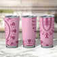 Afro Breast Cancer Awareness Dashiki Tumbler Cup Glamorous Pink - African Pride