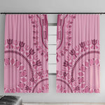 Afro Breast Cancer Awareness Dashiki Window Curtain Glamorous Pink - African Pride