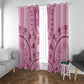 Afro Breast Cancer Awareness Dashiki Window Curtain Glamorous Pink - African Pride