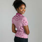 Afro Breast Cancer Awareness Dashiki Women Polo Shirt Glamorous Pink - African Pride