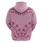 Afro Breast Cancer Awareness Dashiki Zip Hoodie Glamorous Pink - African Pride