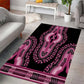 Breast Cancer Awareness Pink Ribbon Afro Area Rug Dashiki Style - African Pride
