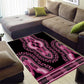 Breast Cancer Awareness Pink Ribbon Afro Area Rug Dashiki Style - African Pride