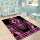 Breast Cancer Awareness Pink Ribbon Afro Area Rug Dashiki Style - African Pride
