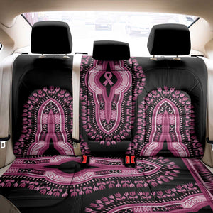 Breast Cancer Awareness Pink Ribbon Afro Back Car Seat Cover Dashiki Style - African Pride