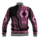 Breast Cancer Awareness Pink Ribbon Afro Baseball Jacket Dashiki Style - African Pride
