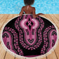 Breast Cancer Awareness Pink Ribbon Afro Beach Blanket Dashiki Style - African Pride