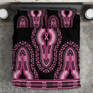 Breast Cancer Awareness Pink Ribbon Afro Bedding Set Dashiki Style - African Pride