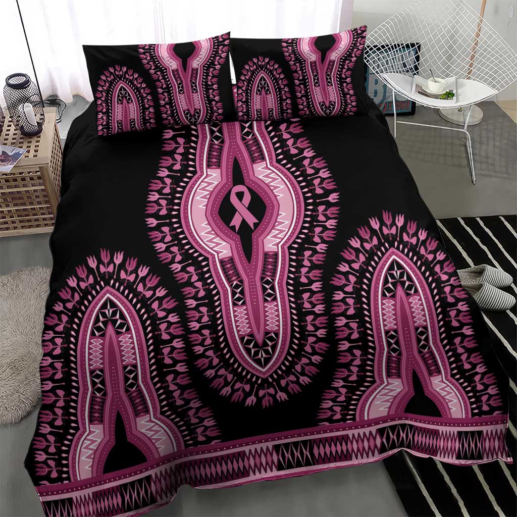 Breast Cancer Awareness Pink Ribbon Afro Bedding Set Dashiki Style - African Pride
