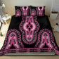 Breast Cancer Awareness Pink Ribbon Afro Bedding Set Dashiki Style - African Pride