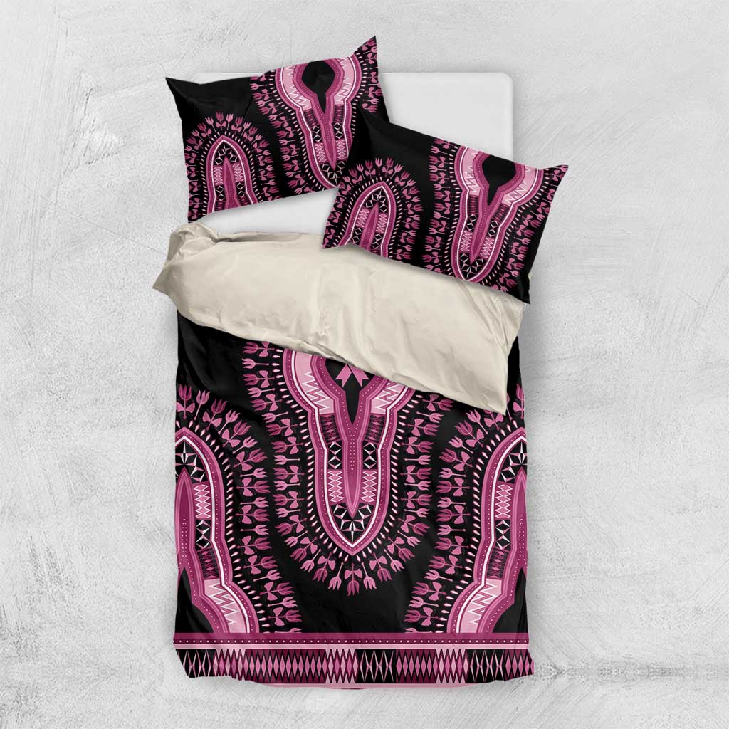 Breast Cancer Awareness Pink Ribbon Afro Bedding Set Dashiki Style - African Pride