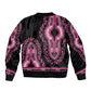 Breast Cancer Awareness Pink Ribbon Afro Bomber Jacket Dashiki Style - African Pride