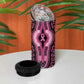 Breast Cancer Awareness Pink Ribbon Afro 4 in 1 Can Cooler Tumbler Dashiki Style - African Pride
