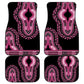 Breast Cancer Awareness Pink Ribbon Afro Car Mats Dashiki Style - African Pride