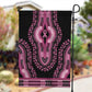 Breast Cancer Awareness Pink Ribbon Afro Garden Flag Dashiki Style - African Pride