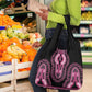 Breast Cancer Awareness Pink Ribbon Afro Grocery Bag Dashiki Style - African Pride