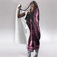 Breast Cancer Awareness Pink Ribbon Afro Hooded Blanket Dashiki Style - African Pride