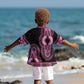 Breast Cancer Awareness Pink Ribbon Afro Kid Hawaiian Shirt Dashiki Style - African Pride